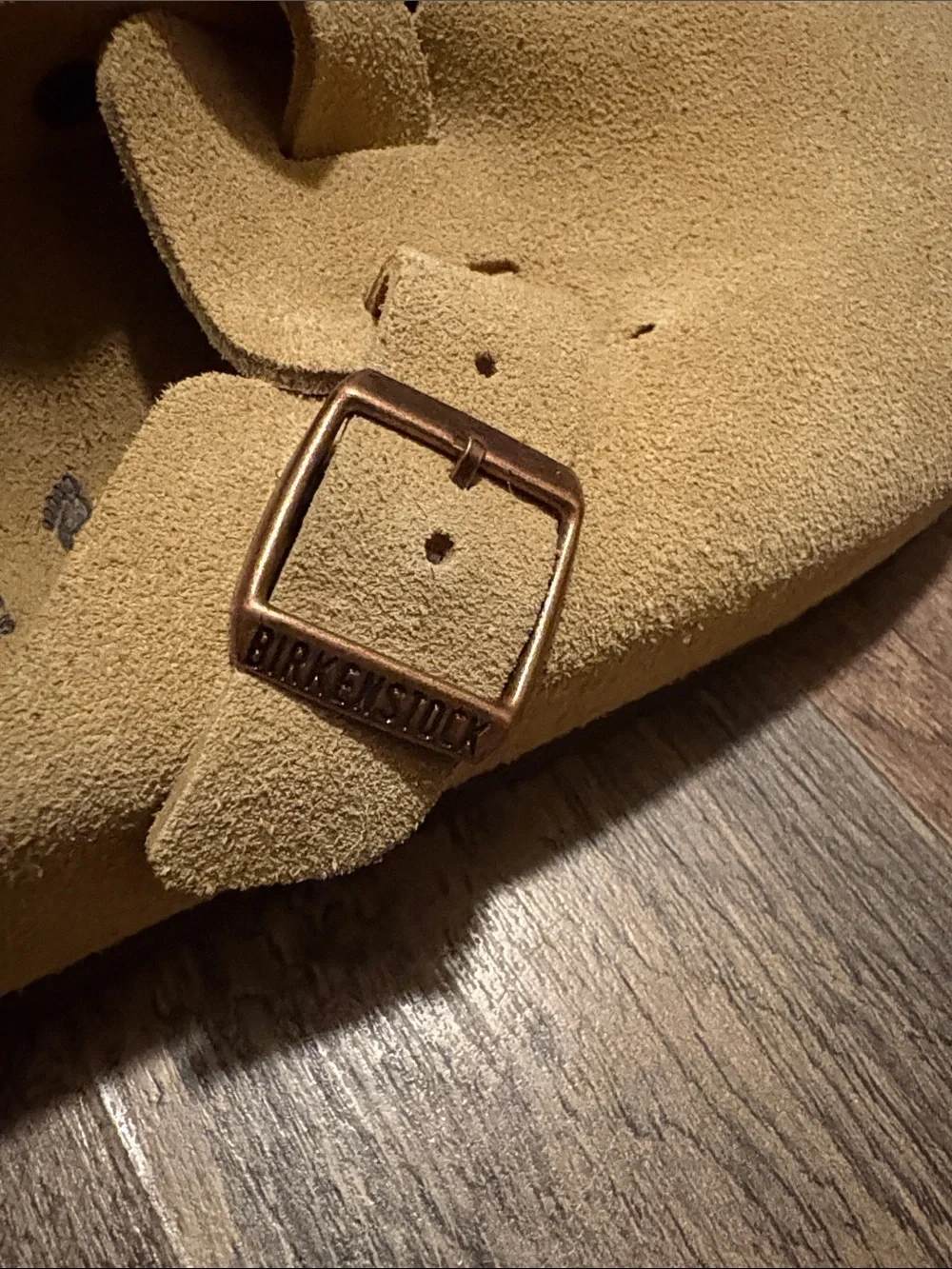 Birkenstock Bostons Tan Suede Slip-On Clogs in Camel - Picture 4 of 14